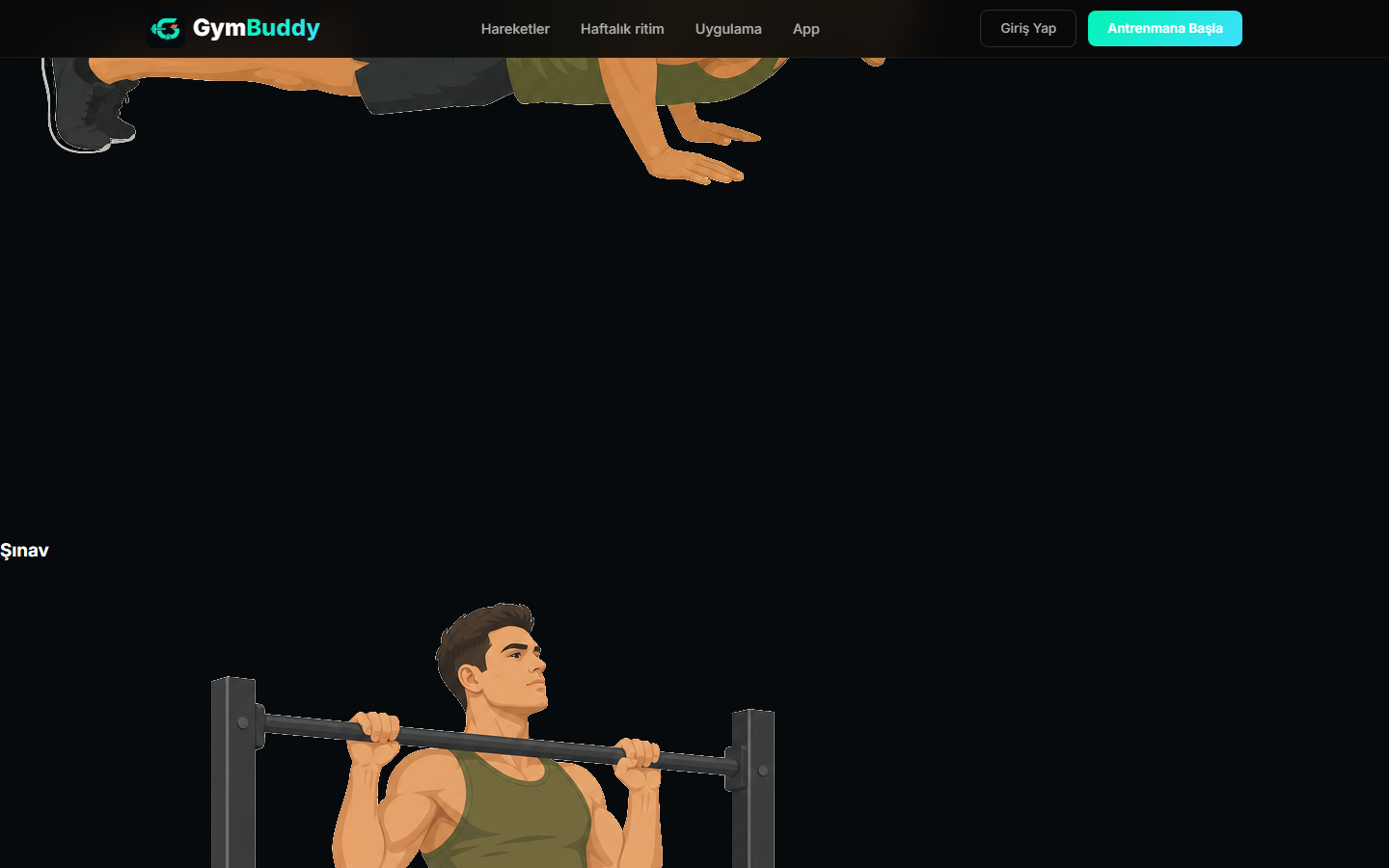 GymBuddy uygulama özellikleri