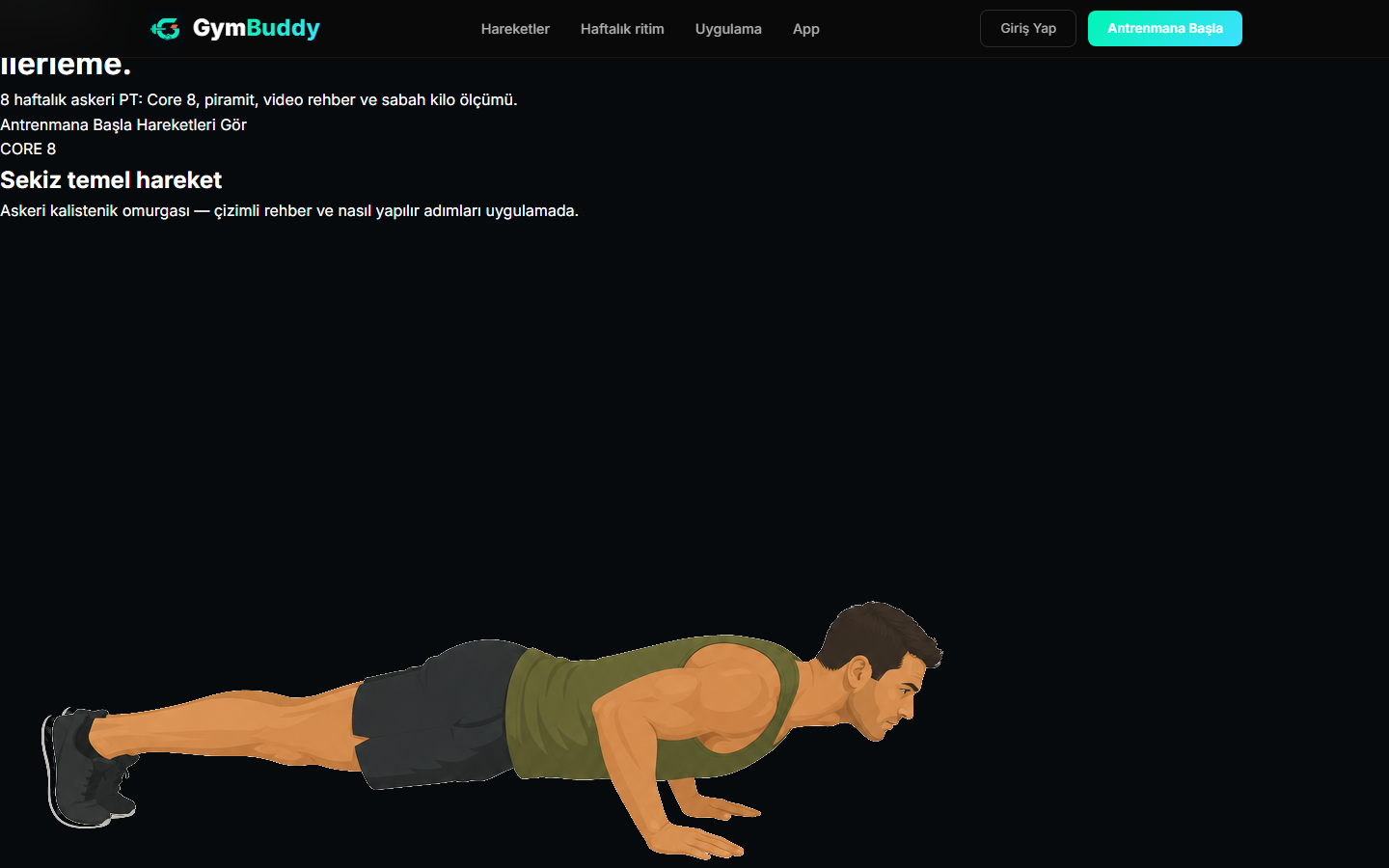 GymBuddy haftalık ritim